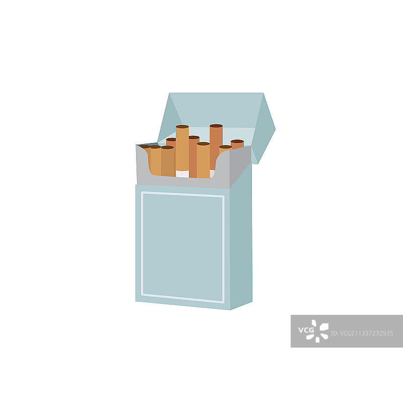 带过滤嘴的香烟包装图片素材