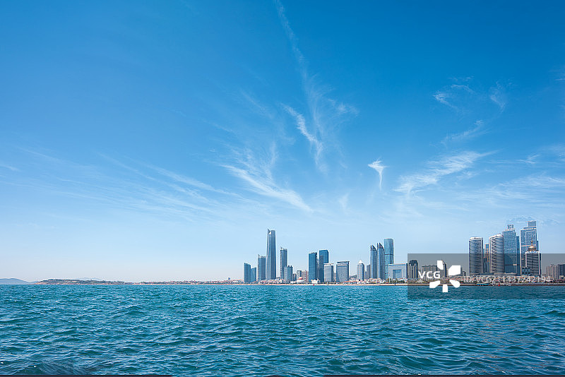 青岛城市风光建筑海景图片素材