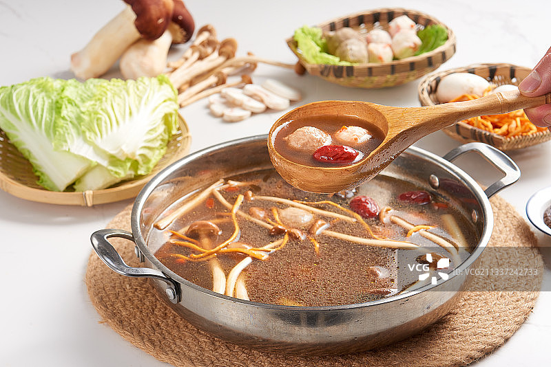 菌汤火锅图片素材
