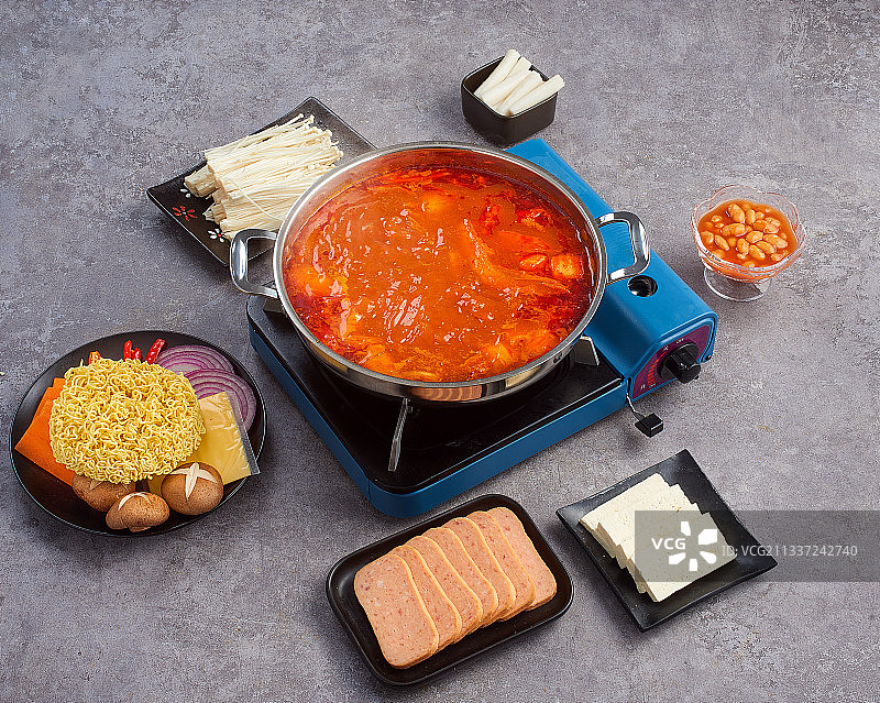 韩式部队火锅图片素材