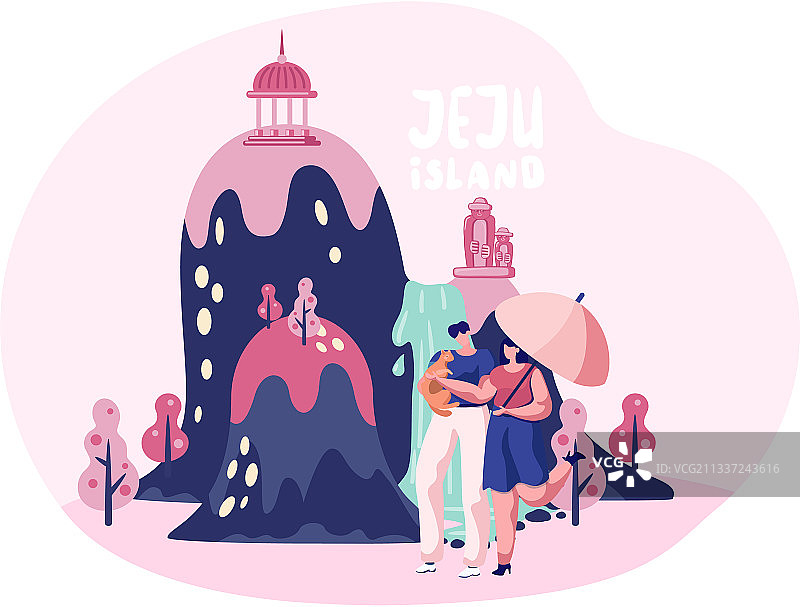 欢迎来到韩国济州岛传统图片素材