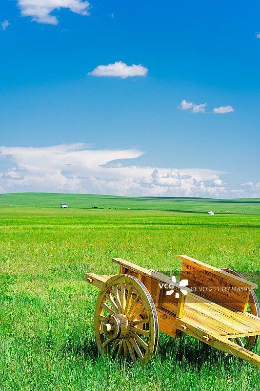 内蒙古，呼伦贝尔，大草原，蒙古族，车图片素材