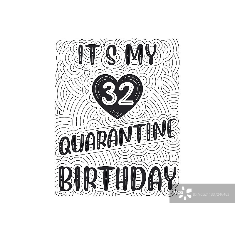 我的32岁隔离生日图片素材