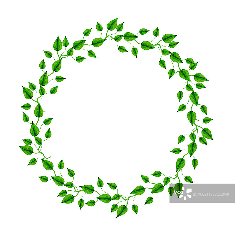 圆形框架雏菊与蝴蝶装饰图片素材