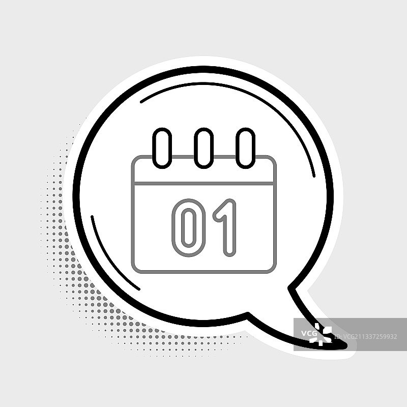 灰色背景上的日历图标图片素材