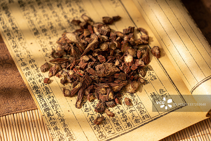 名贵中草药丹参图片素材