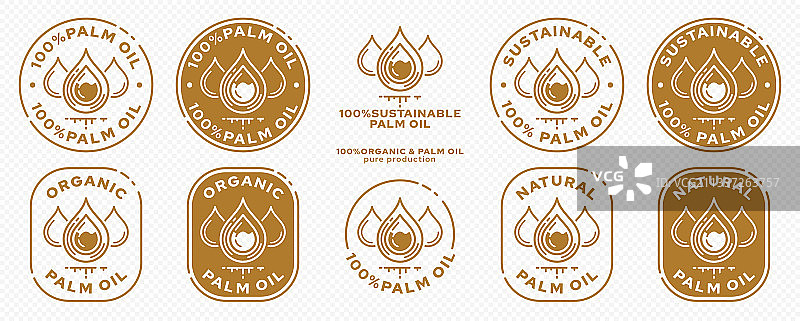 棕榈油包装印章4图片素材