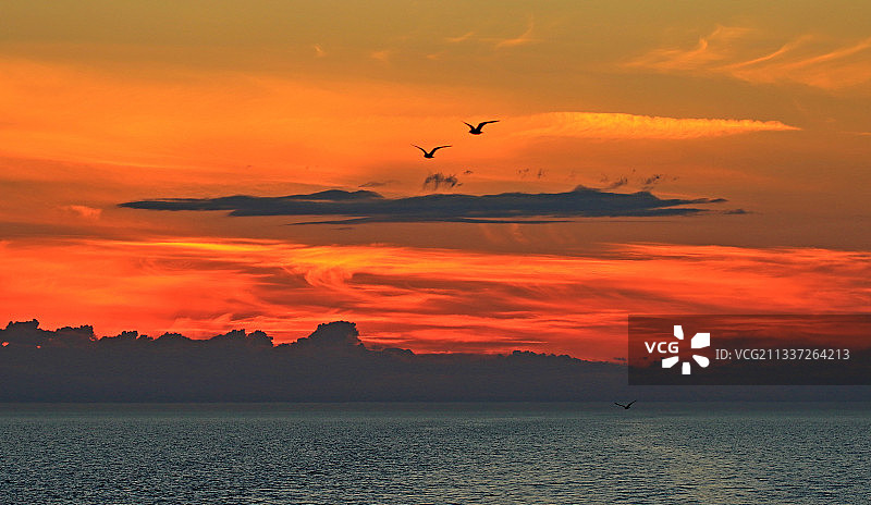 伏尔加河的晚霞10图片素材