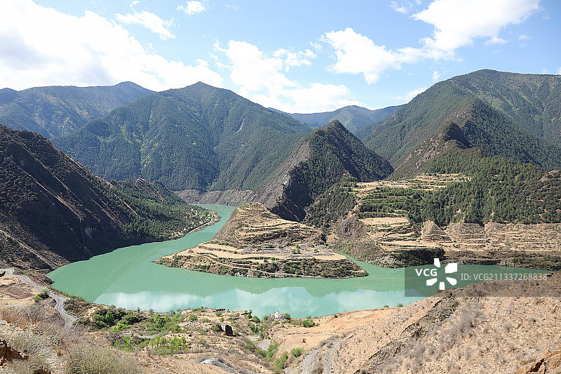 河谷风光图片素材