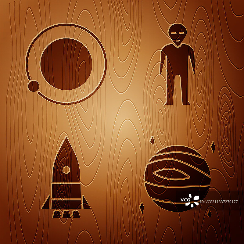 金星卫星环绕行星图片素材