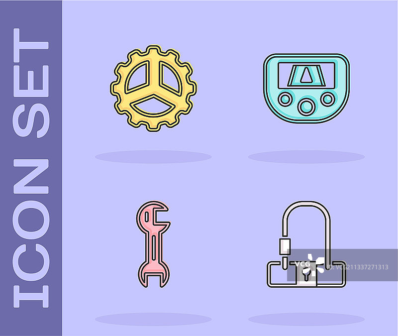 自行车锁、链轮、曲柄、扳手图片素材