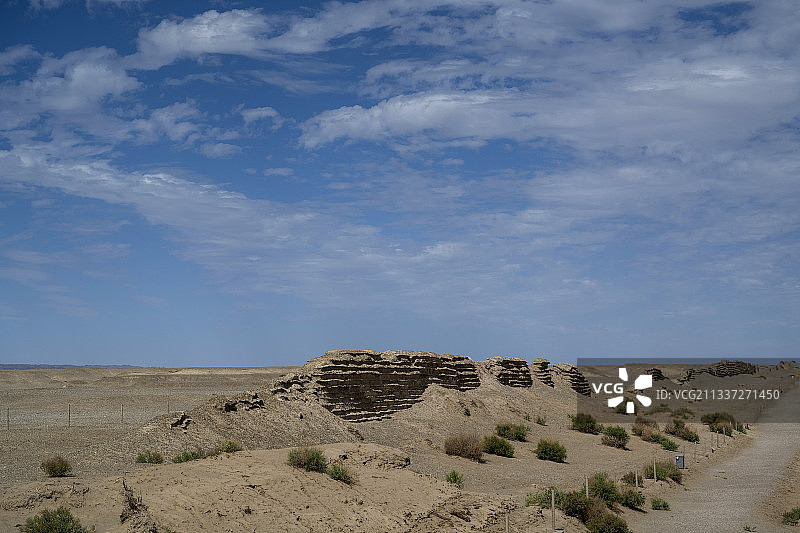 敦煌市汉长城遗址图片素材