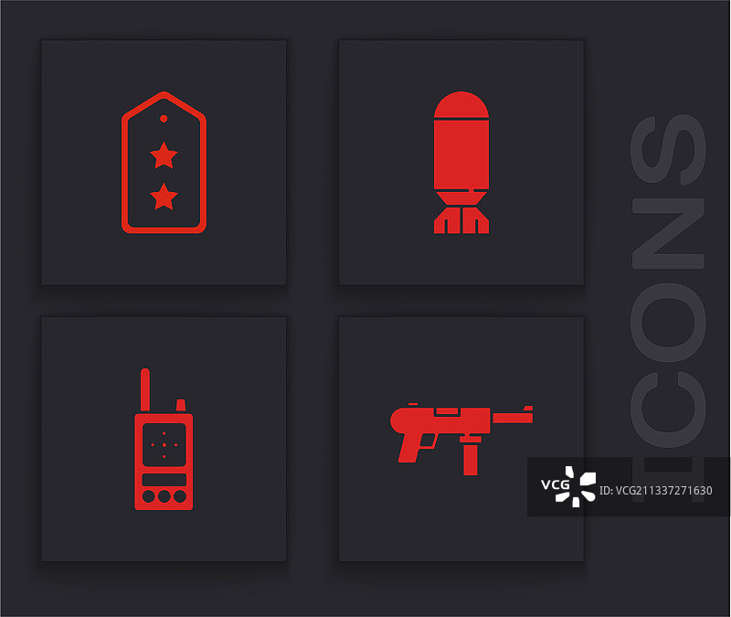 M3冲锋枪军衔航空图片素材
