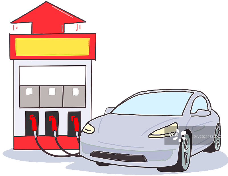 加油站元素图片素材