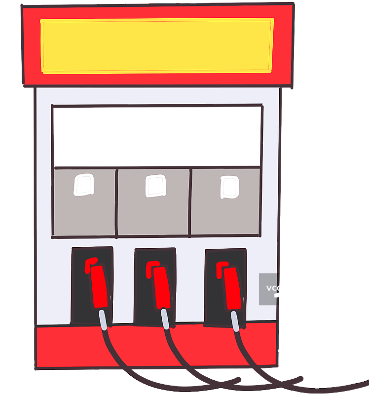 加油站元素图片素材