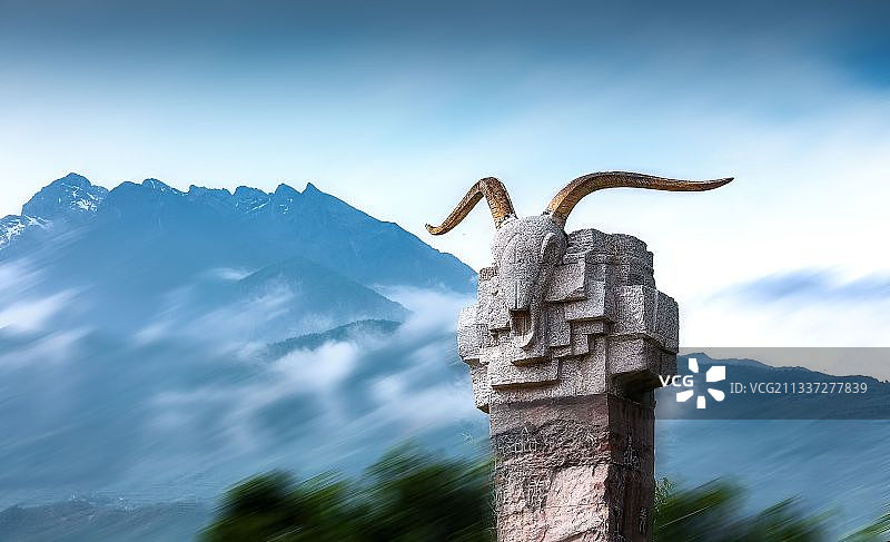 羌族图腾图片素材