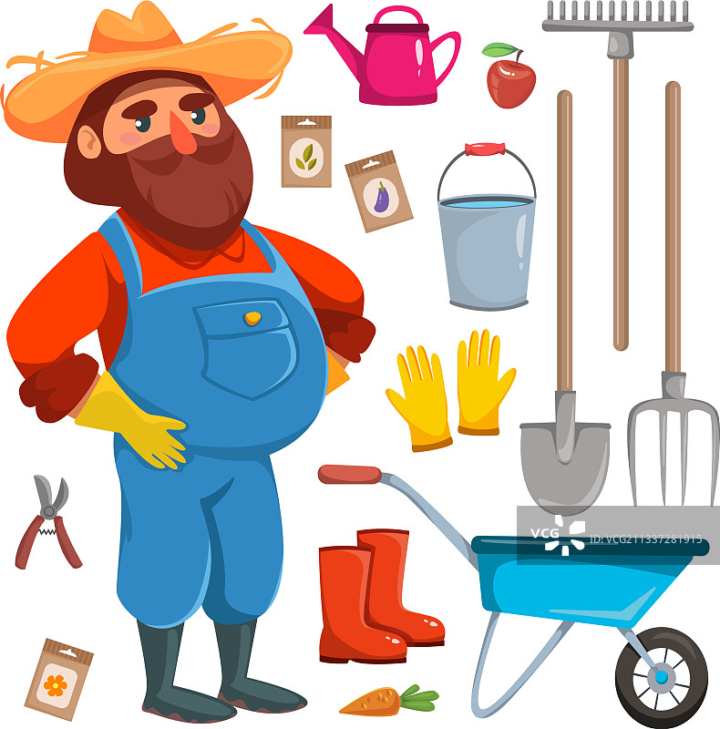 乡村农场游戏元素图片素材