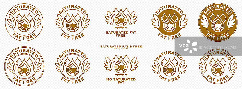 无饱和脂肪包装印章A图片素材