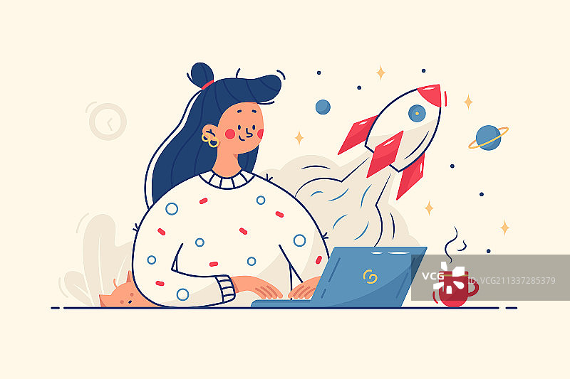 从事创业的女人图片素材