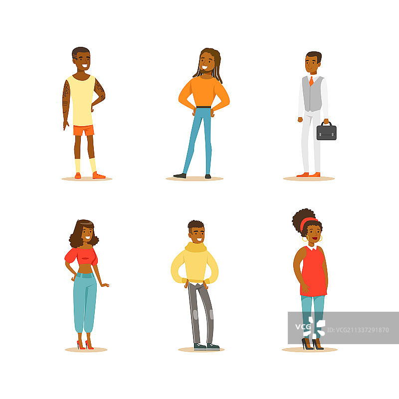 快乐的非裔美国人 мужчина合集图片素材