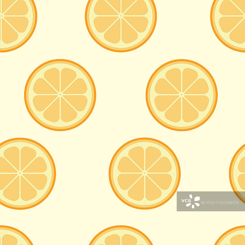 流行的橙子无缝图案背景图片素材