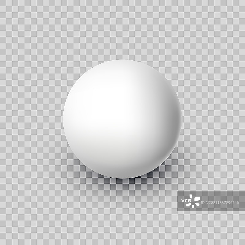 逼真白色透明背景球体图片素材