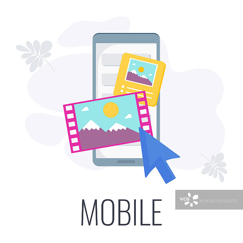 手机App彩色信息图表图标图片素材