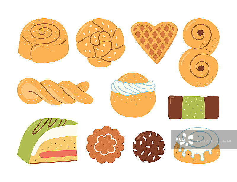 手拿肉桂卷图片素材