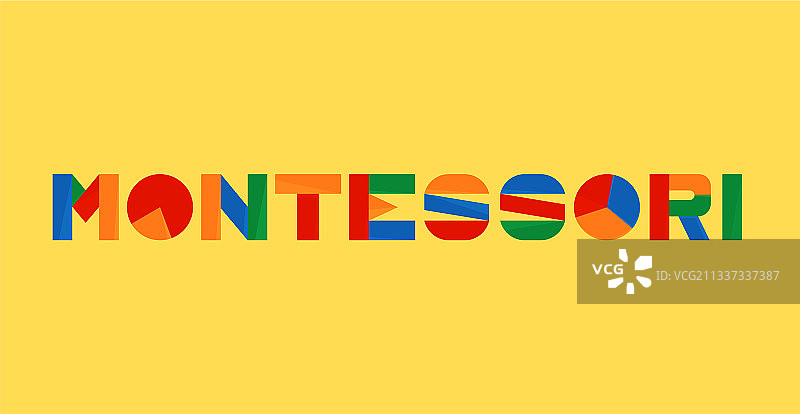 蒙特梭利公立学校标志图片素材