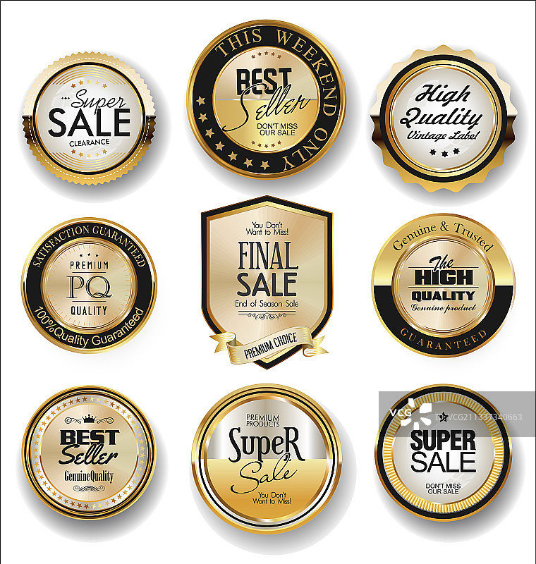 复古奢华徽章标签合集3001图片素材