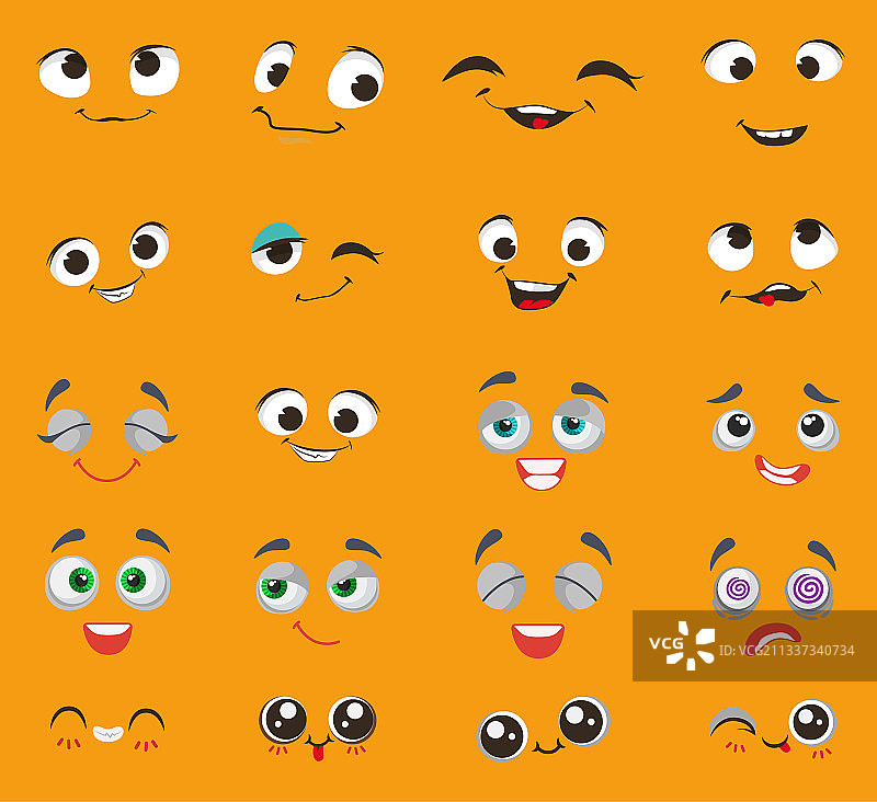 可爱表情符号卡通角色合集图片素材