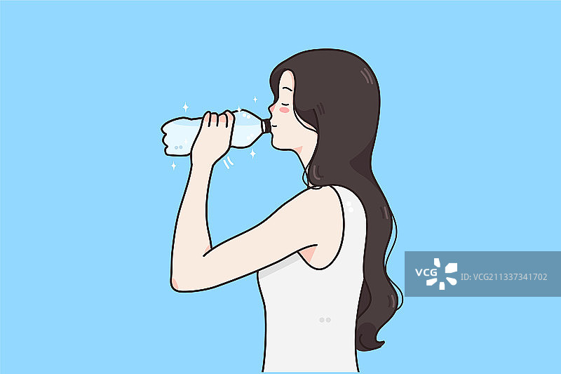 饮用水与健康生活方式理念图片素材