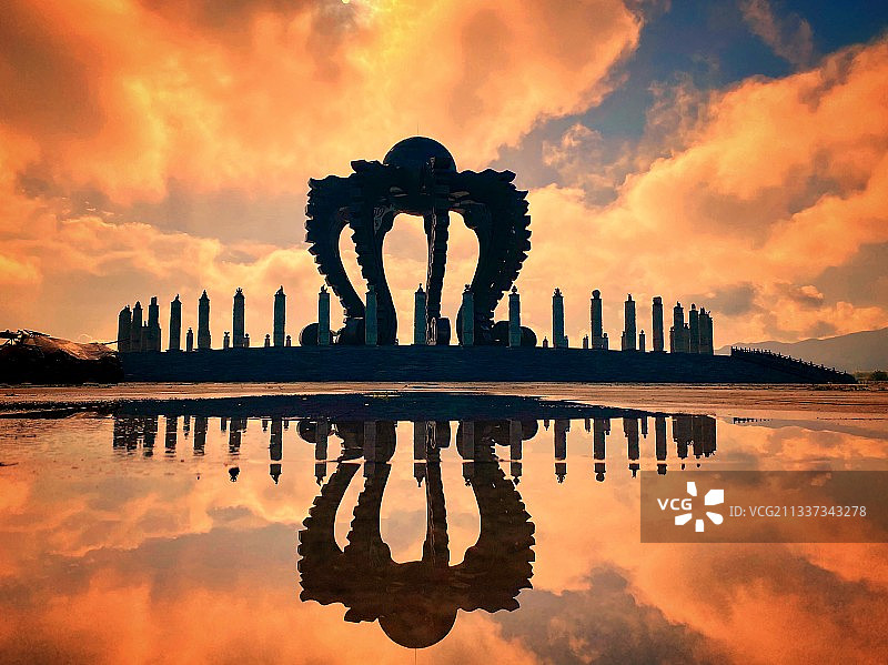 黄帝城风光  河北张家口图片素材