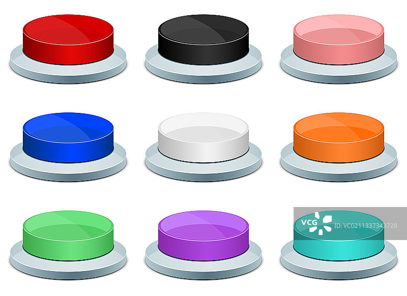 白色背景上的新闻按钮设计图片素材