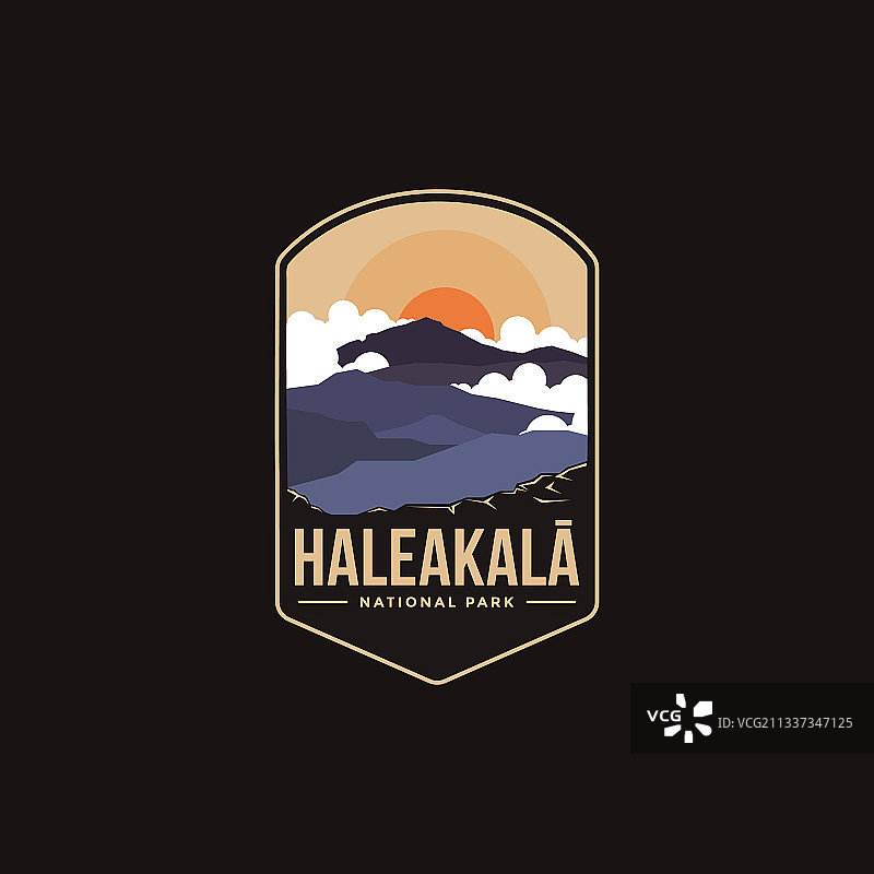哈莱亚卡拉国家公园徽章图片素材