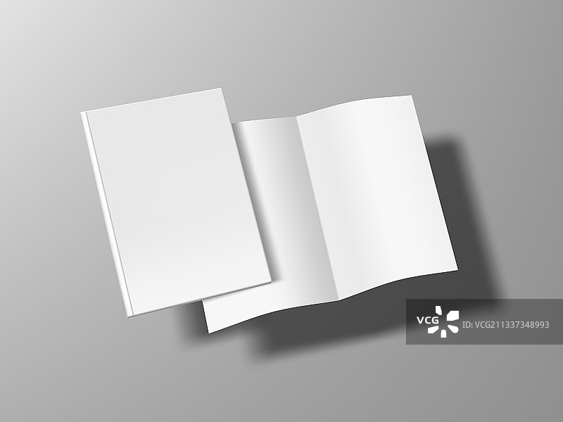两本软皮薄书开合图片素材