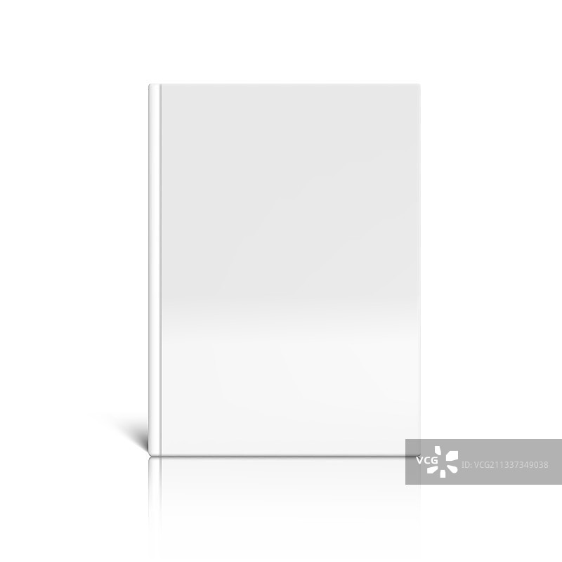 空白竖版精装书封面模板图片素材