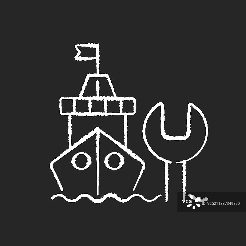 航船维护和修理图标图片素材