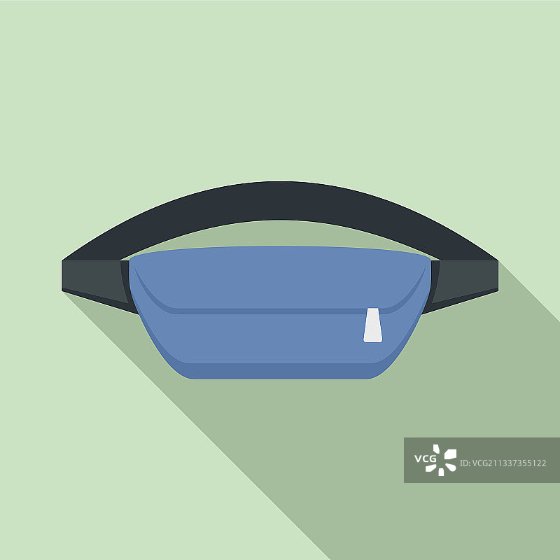 腰包设备扁平风格图标图片素材