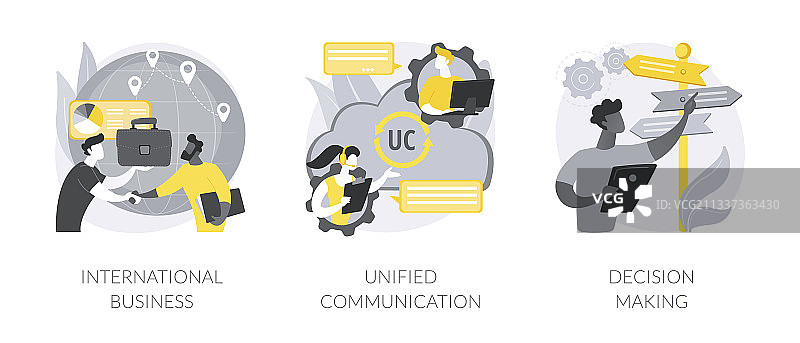 企业沟通抽象概念图片素材