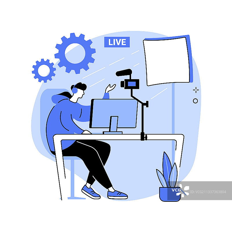 专业直播抽象概念图片素材