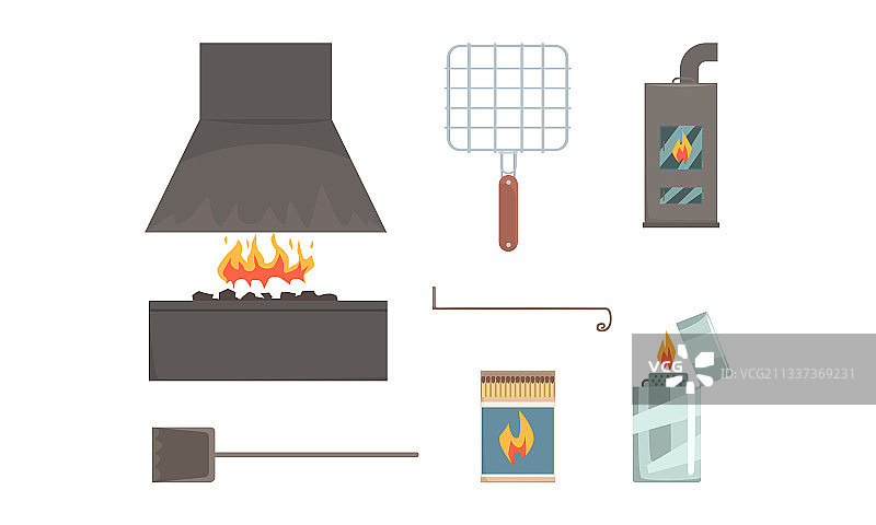 烧烤设备合集烧烤工具图片素材