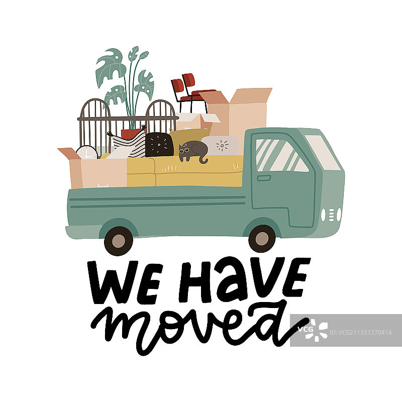 我们已搬迁 - 字母概念图片素材