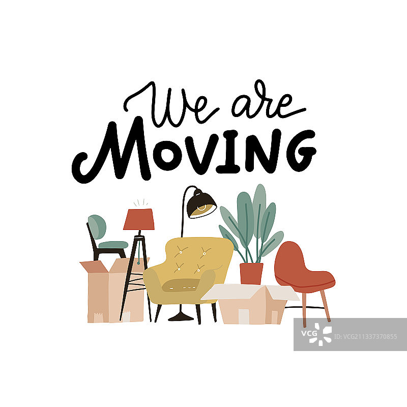 搬家标语图片素材