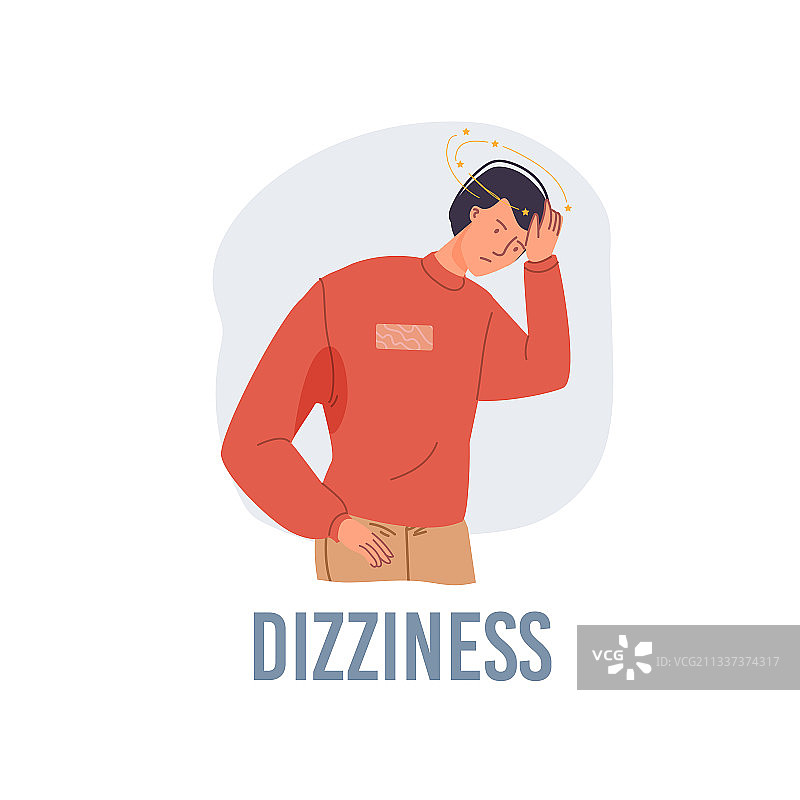 扁平卡通生病人物图片素材