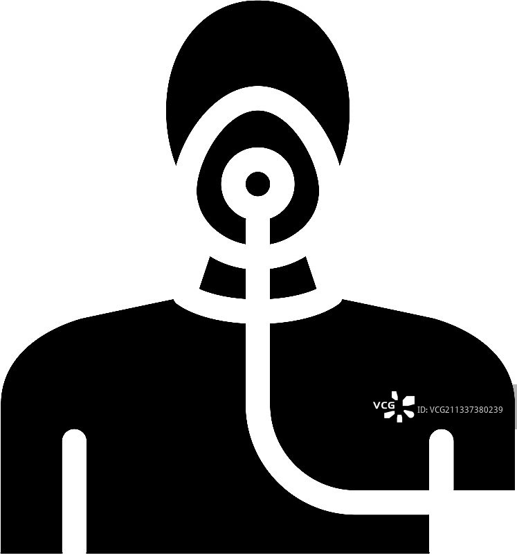 哮喘雾化器氧气面罩图标图片素材