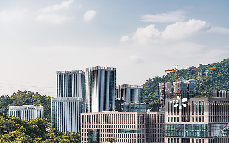 广州黄埔区科学城建筑群图片素材