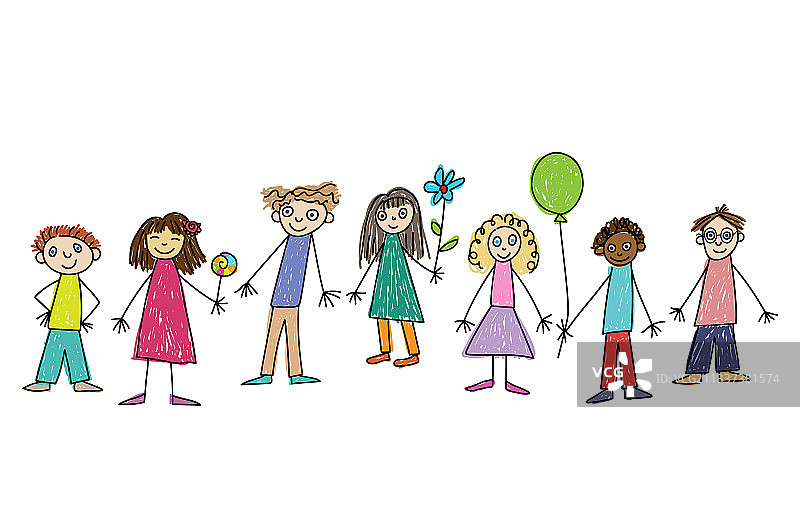 儿童节快乐儿童绘画图片素材