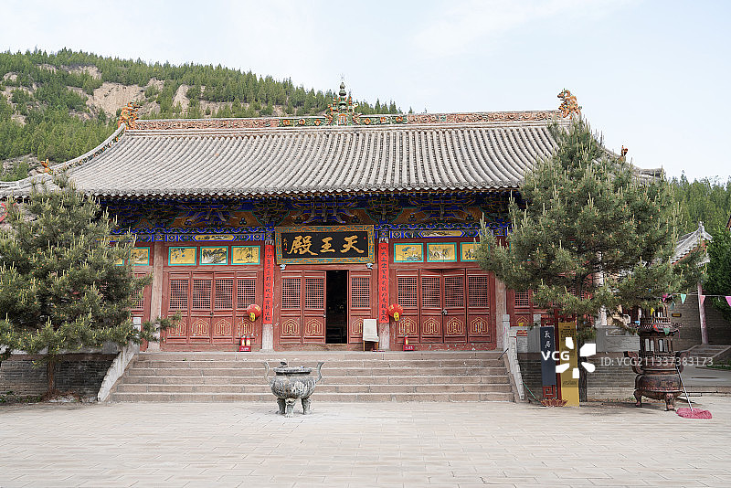 山西省 吕梁市 临县 义居寺 天王殿图片素材
