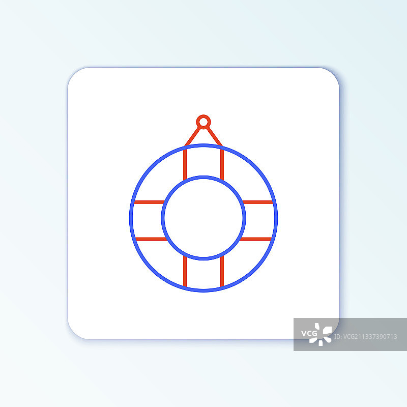 线条救生圈图标图片素材